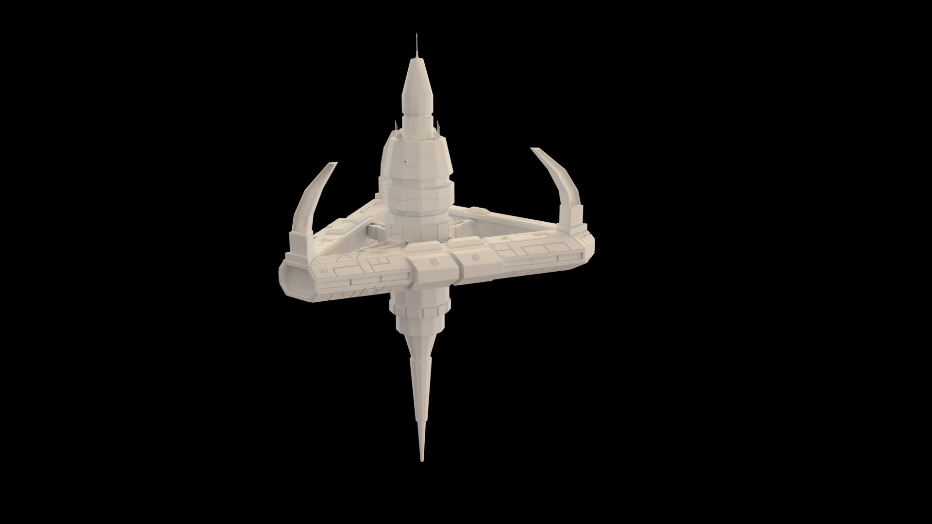 Sci-Fi Space Station 3D Model - TurboSquid 2352820