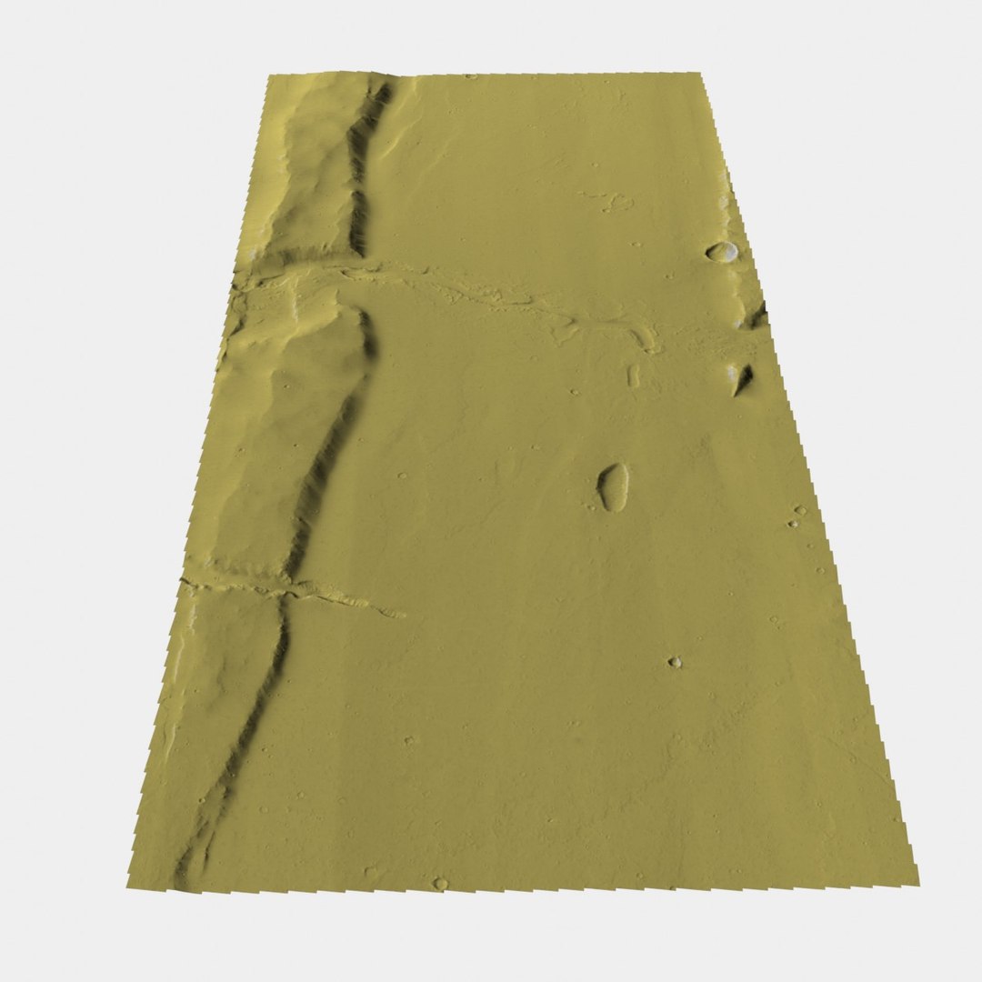 HiRISE Ceraunius Fossae Region 3D model TurboSquid 2116865