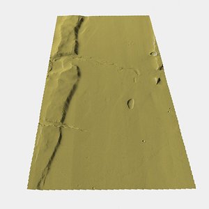HiRISE - Ceraunius Fossae Region 3D model
