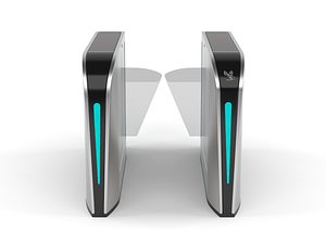 automatic turnstiles gate 3D