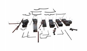 3D model Modular Pipes Vents and Wires packModular Pipes Vents and Wires pack