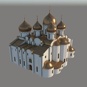 sophia cathedral novgorod 3d model
