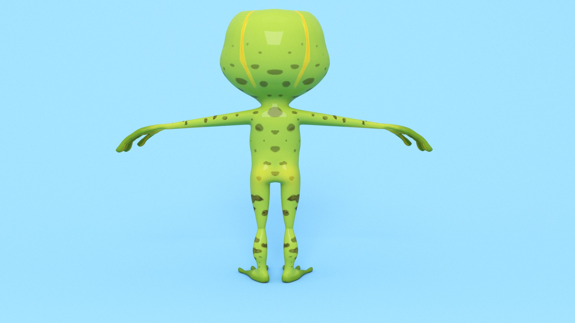 Frog Cartoon Low-poly Model - TurboSquid 2070092