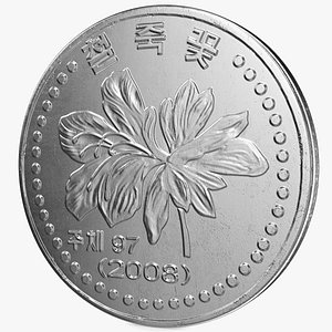 3D North Korea 1 Chon Coin 2008