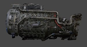 aircraft engine 3D model