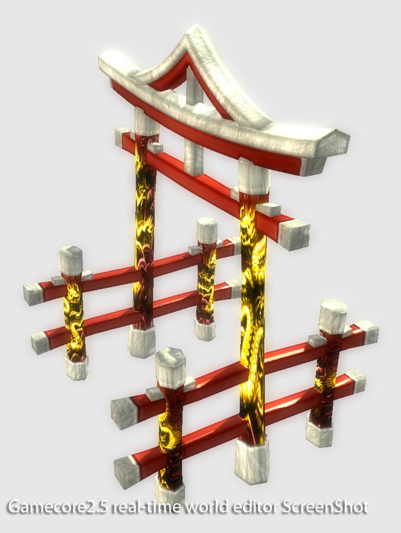 3d Model Japanese Archway