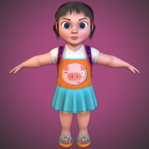 Free 3D School-Girl Models | TurboSquid