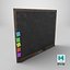 Tableau vert mural en bois, tableau rectangulaire personnalisable