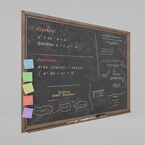 Customizable Wall-Mounted Blackboard - Rectangular Wooden Writing Board