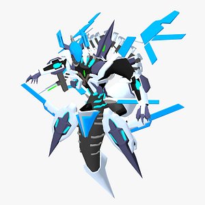 Odd-Eyes Wing Dragon 3D model