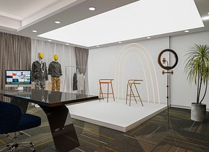 Live broadcast room clothes display for men s clothing model