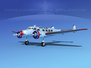 propellers lockheed l10 electra 3d 3ds