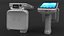 Wireless RFID Scanner with Barcode Reader 3D model