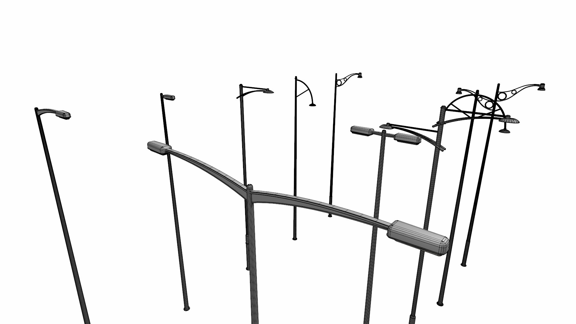 Streetlights Street Lights 3d Model