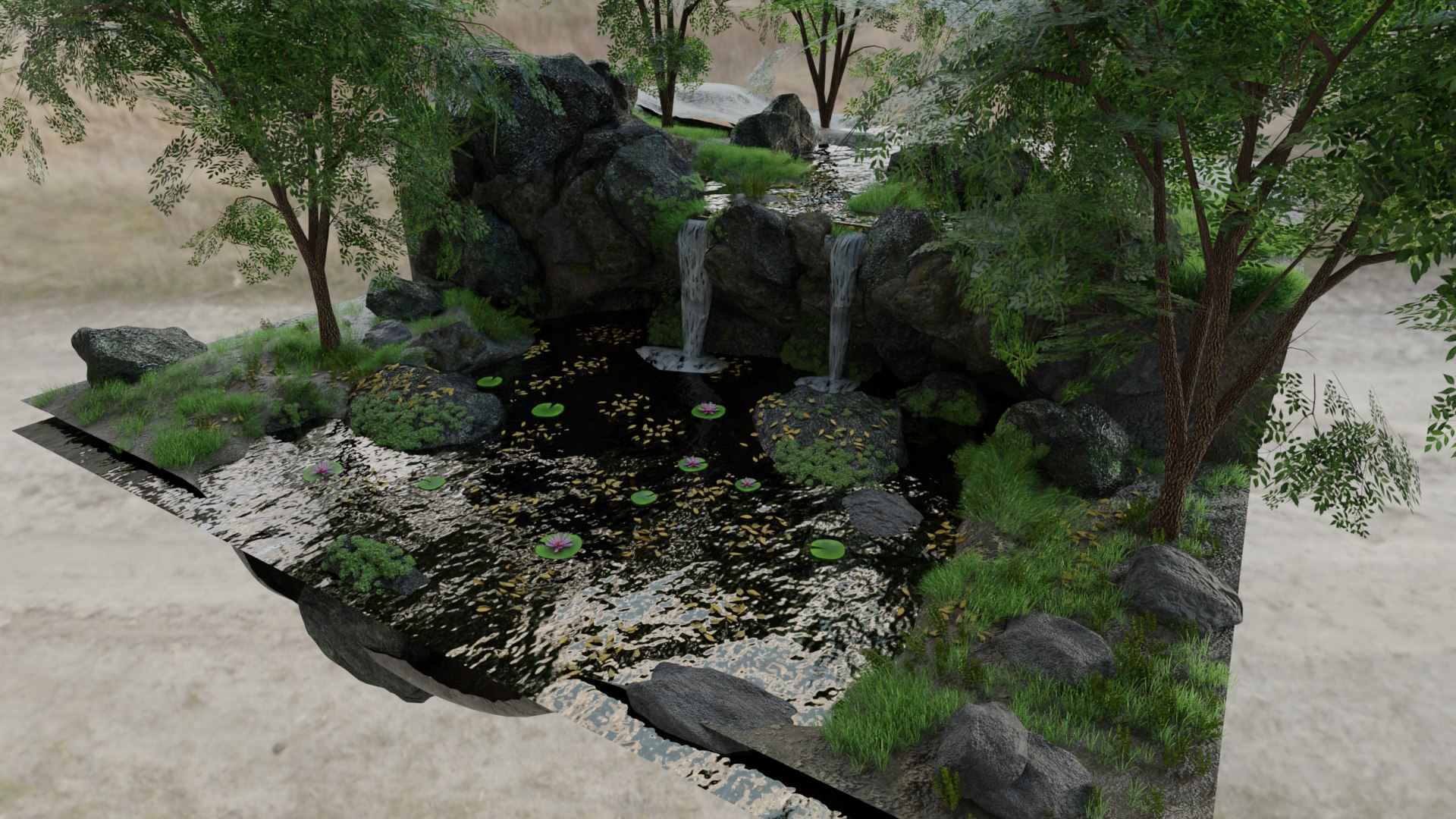 scene rock plant 3D model https://p.turbosquid.com/ts-thumb/xO/8zx31W/R9RfAcbX/5/png/1602065372/1920x1080/fit_q87/a84de2249010e58a2c95a7fc62ce1288984457d2/5.jpg