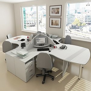 3d office design furniture