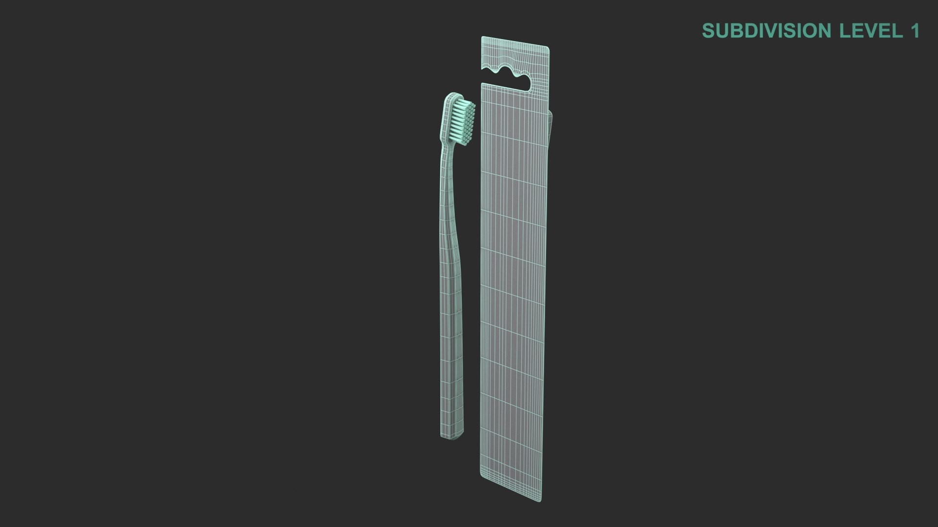 Toothbrush With Packaging 3D https://p.turbosquid.com/ts-thumb/xO/AvnTq7/UA/wireframe0006/jpg/1697177779/1920x1080/fit_q87/cea46ff7f39ce74c80e9019a776a799f110aa084/wireframe0006.jpg