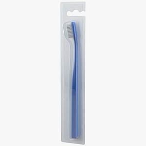 Toothbrush With Packaging 3D
