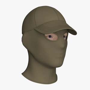 SKI MASK and CAP genesis8 zprj obj fbx highpoly model