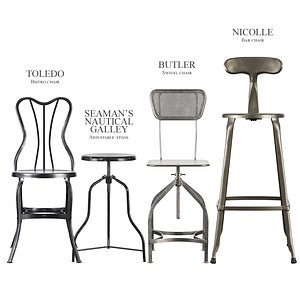 Industrial stools and chairs