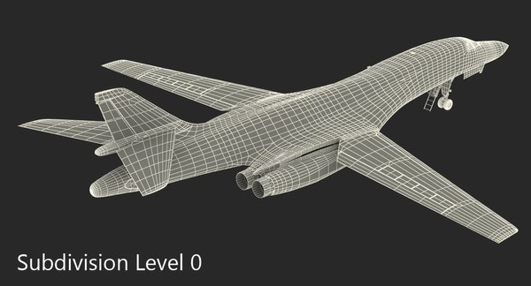 Strategic Bomber Rockwell B-1 3d 3ds