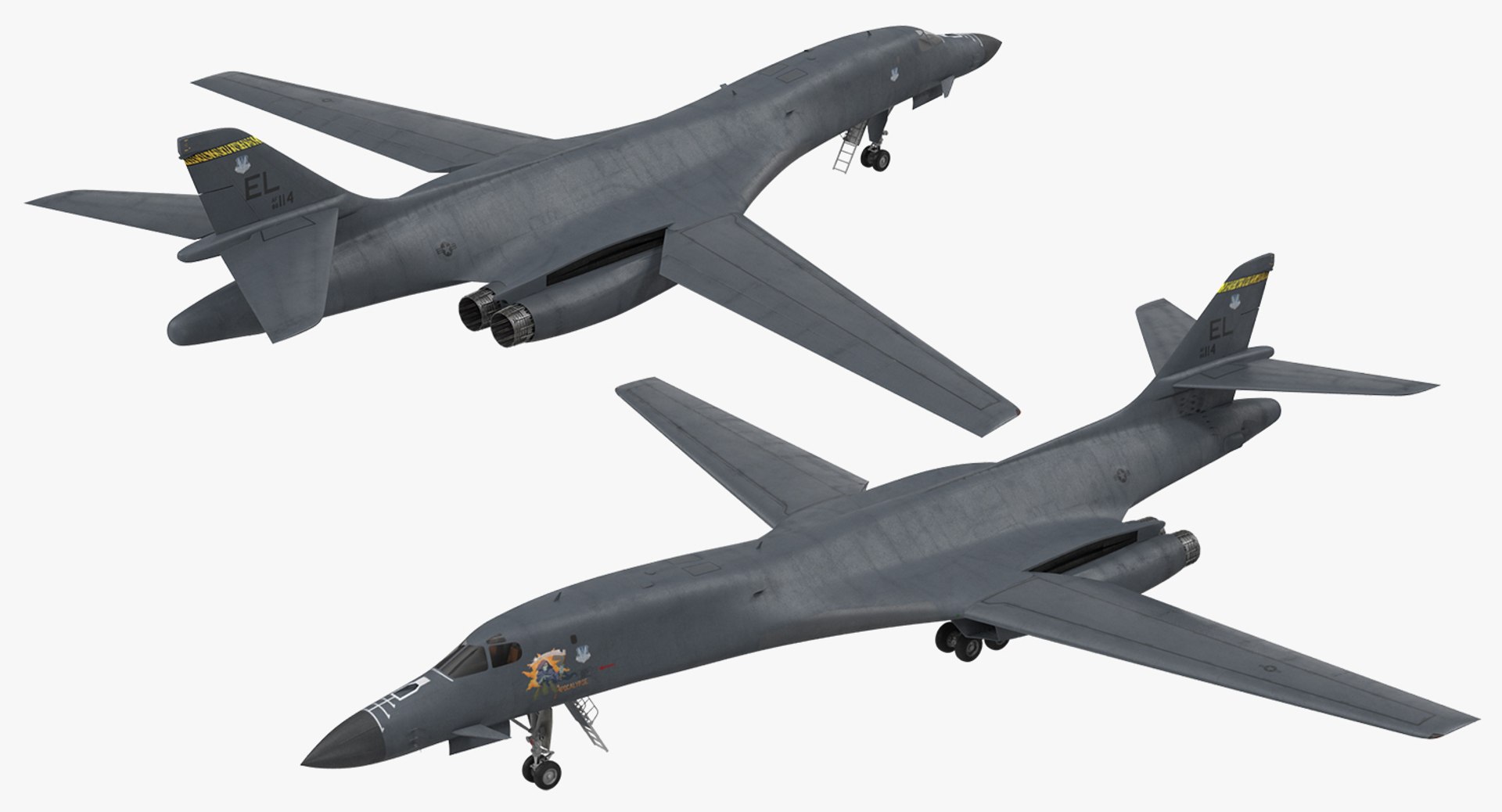 Strategic Bomber Rockwell B-1 3d 3ds