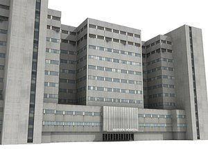 hospital building 3d max