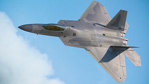 3D Lockheed Martin F-22 Raptor rigged