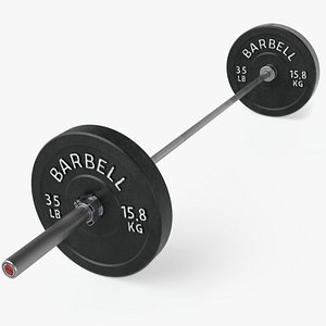 crossfit barbell bar 3D