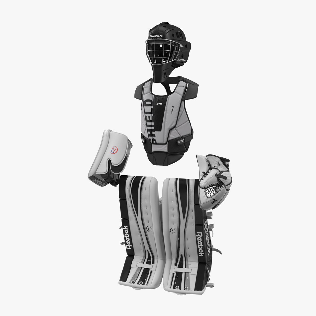 Hockey Goalie Protection Kit 2 3D Model 3D model preview