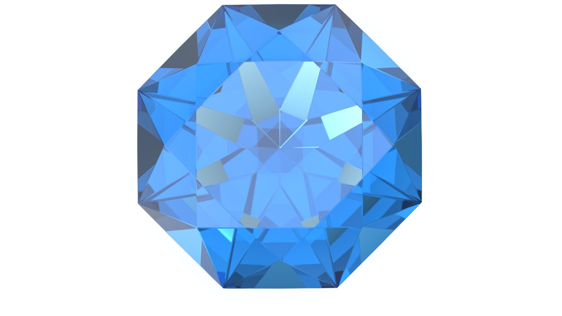 Single Cut Blue Topaz 3D - TurboSquid 1837742