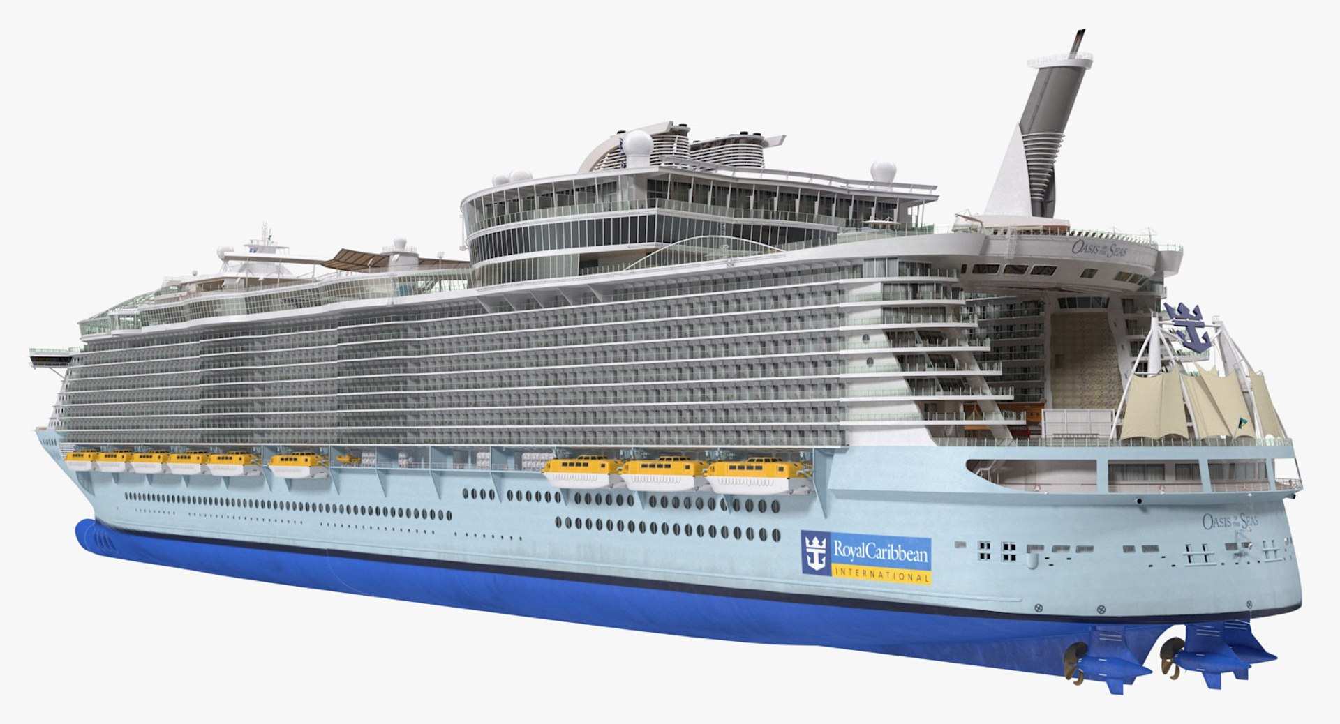 Oasis class cruise ship 3D model - TurboSquid 1334040