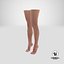 - female leg foot 3d model