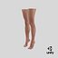 - female leg foot 3d model
