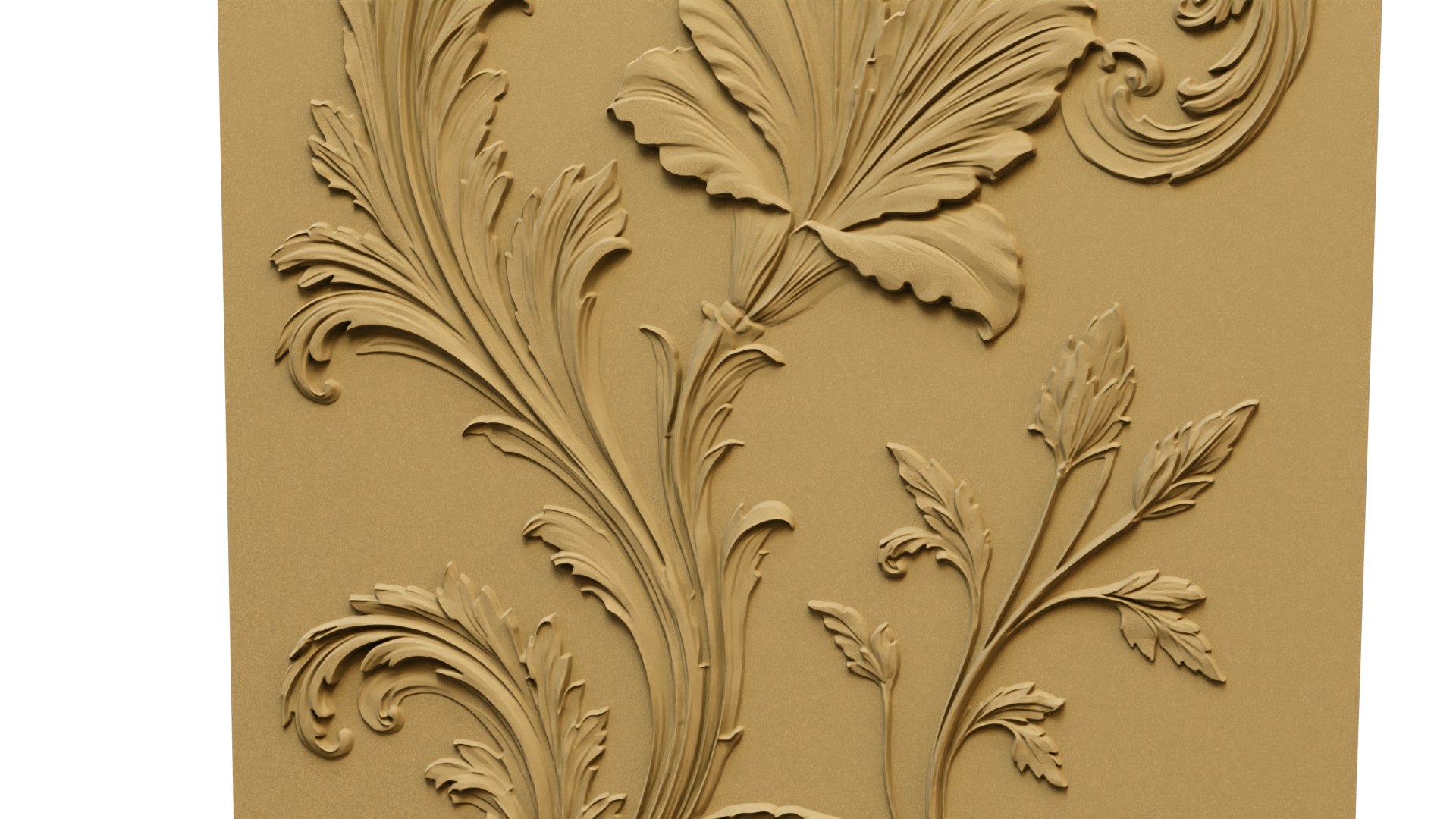 Classic Floral Acanthus Leaf Decor Bas Relief Mural STL CNC 60 3D model https://p.turbosquid.com/ts-thumb/xO/Uf4dFn/ux/a51/png/1787842394/1920x1080/fit_q87/1faf98c68ab8db2227374be8d0db4aff9ad76a44/a51.jpg
