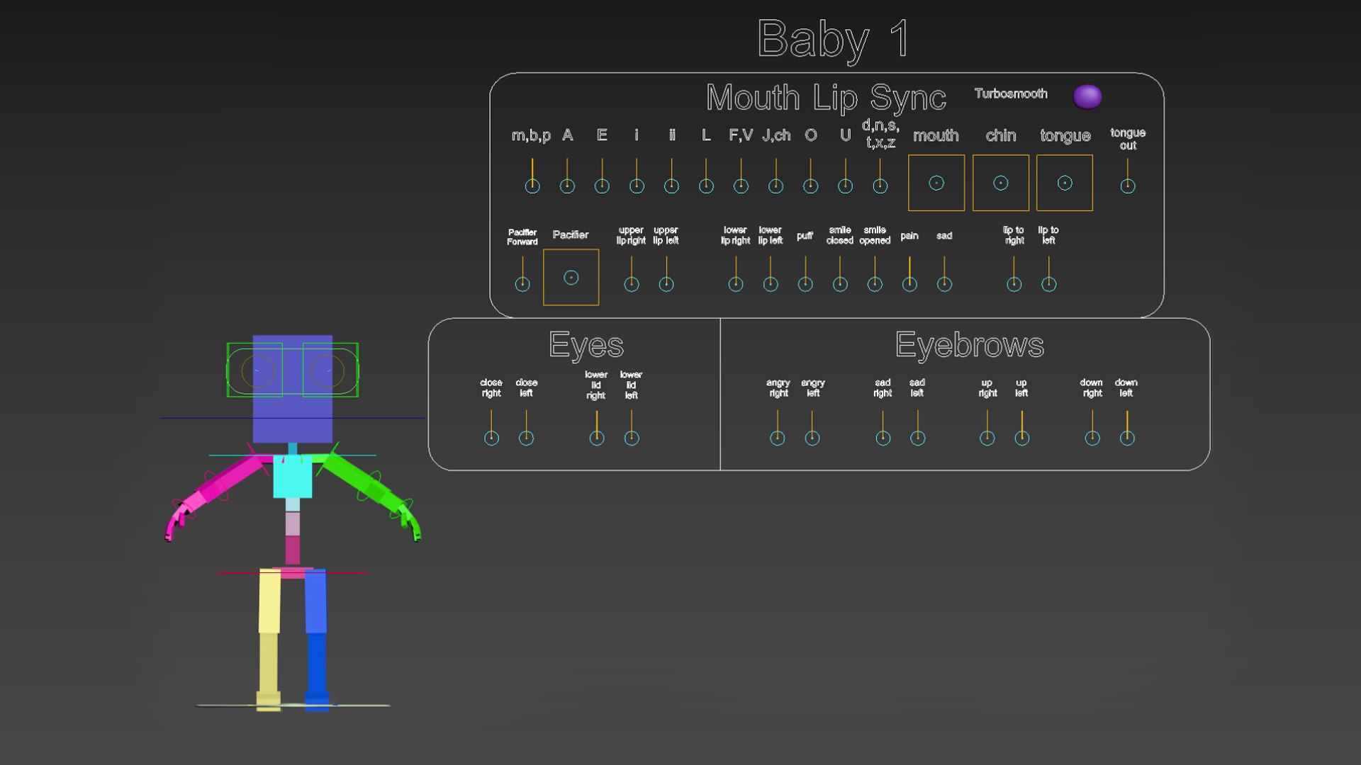 Cartoon Baby - Rigged 3D Model - TurboSquid 2181993