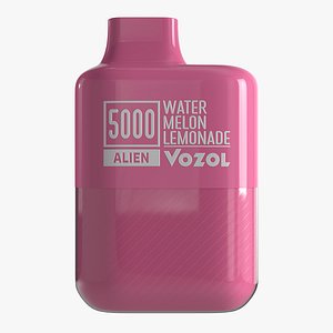 Vozol Alien 5000 Watermelon Lemonade - 3D Model PBR 4K Low-poly 3D model