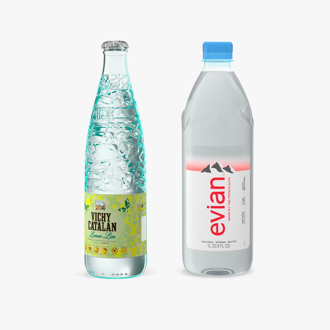Mineral Waters Collection 3D model preview