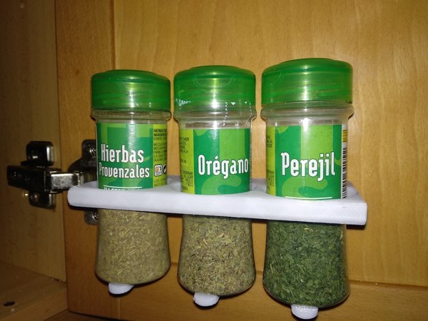 printable shelf spices condiments 3D