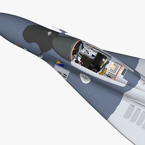Cockpit MiG-29 detailed
