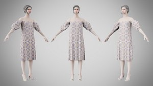 3D Dress 15 Whimsical Loop Mosaic model