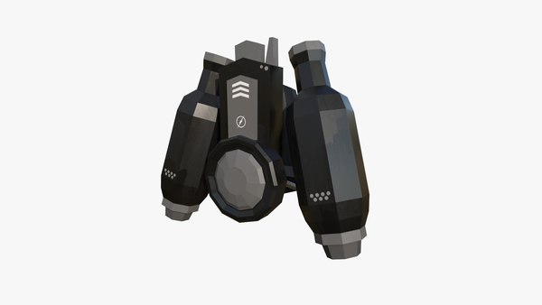 modelo 3d Jetpack Low Poly H04 - Diseño de personajes de ciencia ...