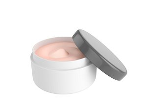 3D model cream jar