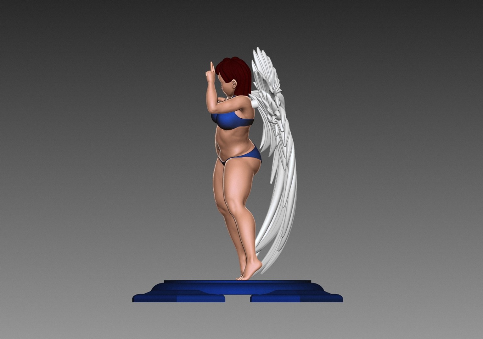 3d angel model turbosquid 2092792