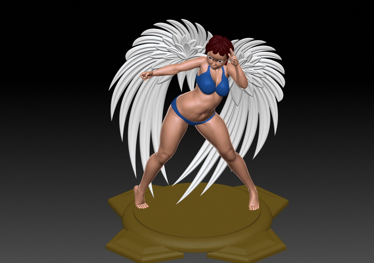 3d angel model turbosquid 2092792