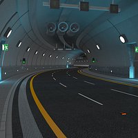 Highway Tunnel Adjustable and Rigged