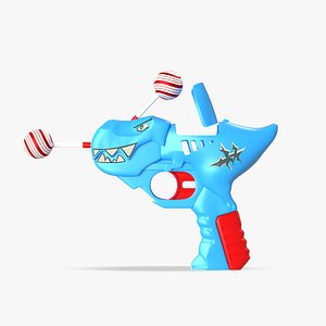 Lollypop Gun - 3D Model - Ready to Render inside BLENDER CYCLES