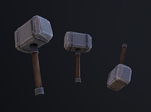 3D hammer stylized