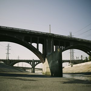 Photoreal Los Angeles River 3D environment