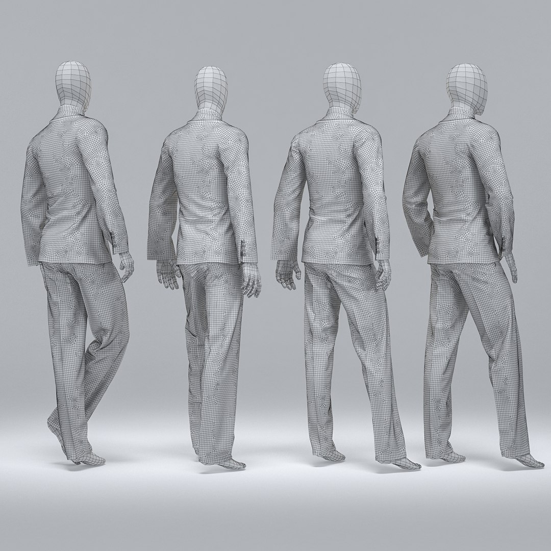 3D male suit model | 1145598 | TurboSquid